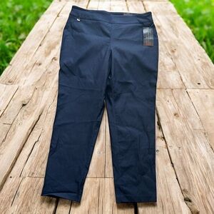 Avenue Luxe Stretch Pull-On Pants Navy Size‎ 18 Average